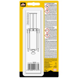 Pattex Kraft-Mix Extrem Schnell Transparent 11ml, 2-Komponenten-Kleber für schnelle Verklebungen.