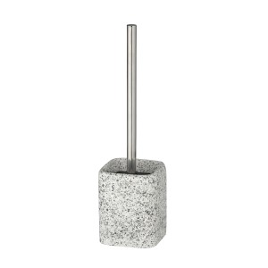 Wenko WC-Garnitur Terrazzo, mehrfarbig, mit WC-Bürste und Halter aus Polyresin.