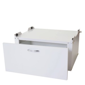 MCW Waschmaschinenunterschrank E50 Schublade 33x61x62cm Weiß