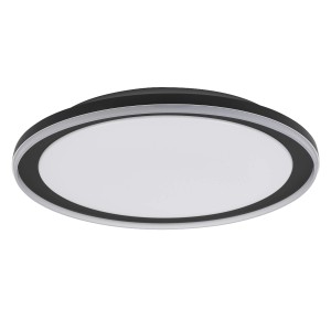 Schwarze Ledvance LED-Deckenleuchte Orbis Pederson, Ø 55cm, für Innenräume.