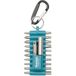 Makita Bit-Set 22-teilig P-81175 mit Karabinerhaken. Schrauberbit Set für Werkzeug.