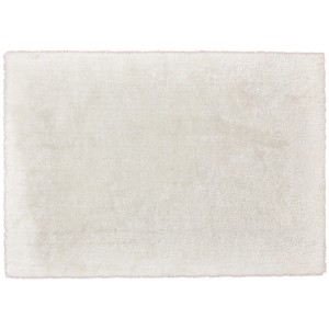 Weißer Kayoom Hochflorteppich Royal, 80x150 cm, weiche Textur.