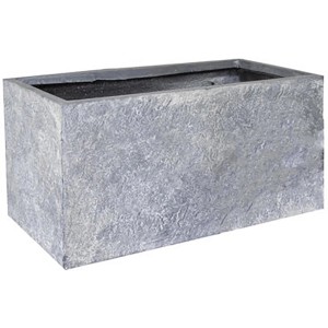 Grauer M Collections Pflanzkasten Arizona Bigular, 40x40x80 cm, aus Clayfibre.