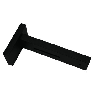 Schwarzer, matter Spezialträger für Gardinenstange Matteo von Schöner Wohnen.