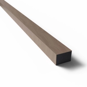 Paneel-Abschlussleiste Walnuss, MDF, 2,7x300cm, für den Innenausbau.
