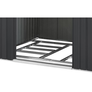 Pergart Bodenfundament Dresden II 1210 Alu für Gartenhaus, zur optimalen Ausrichtung und Verankerung.