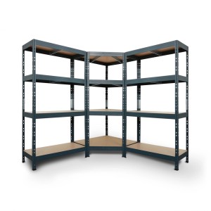 Ar Shelving Rivet Set 180 x 180 x 180 x 45 cm mit 4 HDF-Böden Anthrazit