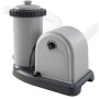 Intex Kartuschenfilteranlage Optimo 636G für Pools, graues Gehäuse mit Filterkartusche.