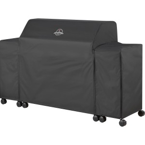 Schwarze Jamestown Grill-Abdeckhaube für 6-Brenner Gasgrill Knox mit/ohne Unterschrank.