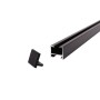 Deco-Raum Gardinenschiene nach Maß 1-Lauf Square Schwarz 110cm_9