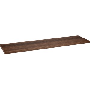 Dunkelbraunes MDF-Wandregal Oldham, 80x20 cm, für die Wandmontage.