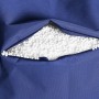 Detailaufnahme: Dunkelblauer Sitting Point Sitzsack Big Bag mit EPS-Perlen Füllung.