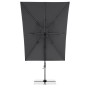 Rechteckiger Doppler Ampelschirm Anthrazit, 300x220 cm, mit Dreh- & Neigungsfunktion. Für Garten & Terrasse.