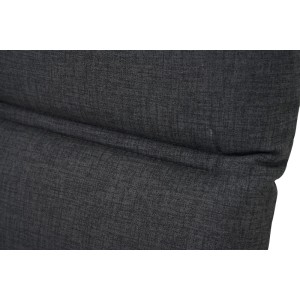 Siena Garden Sesselauflage Comfort Hochlehner 120 x 48 x 7 cm Anthrazit