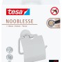 Tesa Nooblesse Toilettenpapierhalter mit Deckel in Edelstahloptik, zur Wandmontage ohne Bohren.