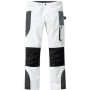 Scheibler Arbeitshose Active Extreme, weiß-anthrazit, mit Kniepolster-Einschub und vielen Taschen.