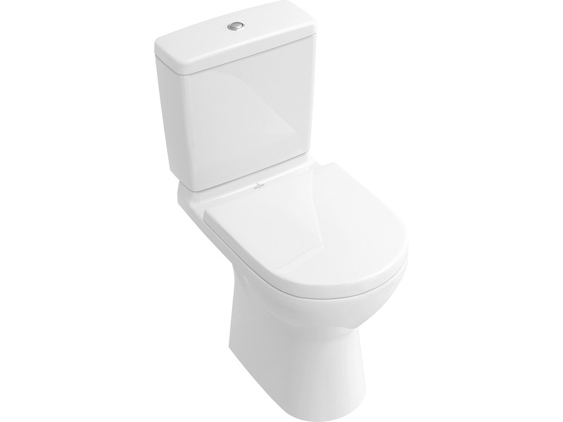 Villeroy & Boch Stand-WC für Komb. O.novo Tiefsp. spülrandlos Alpinweiß  Ceramic+