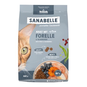 Sanabelle Katzen-Trockenfutter Adult mit Forelle & Blaubeeren 400 g