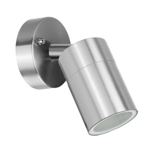 E2 Elektro Wandleuchte Sirius GU10 Edelstahl 14,4 cm x 8,5 cm x 9,6 cm