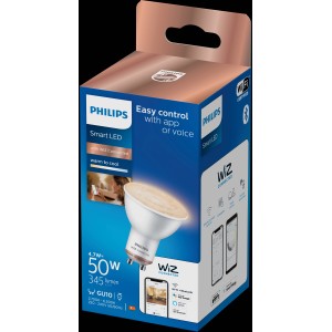Philips Smart LED Leuchtmittel GU10, 50W, Tunable White im Einzelpack. Smarte Lampe für individuelle Lichtstimmung.