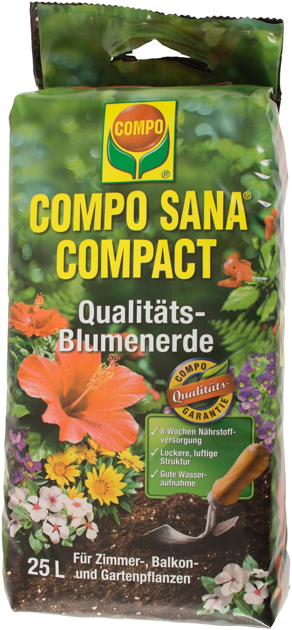 Compo Sana Compact QualitätsBlumenerde 2.400 l (96 x 25 l)1 Palette