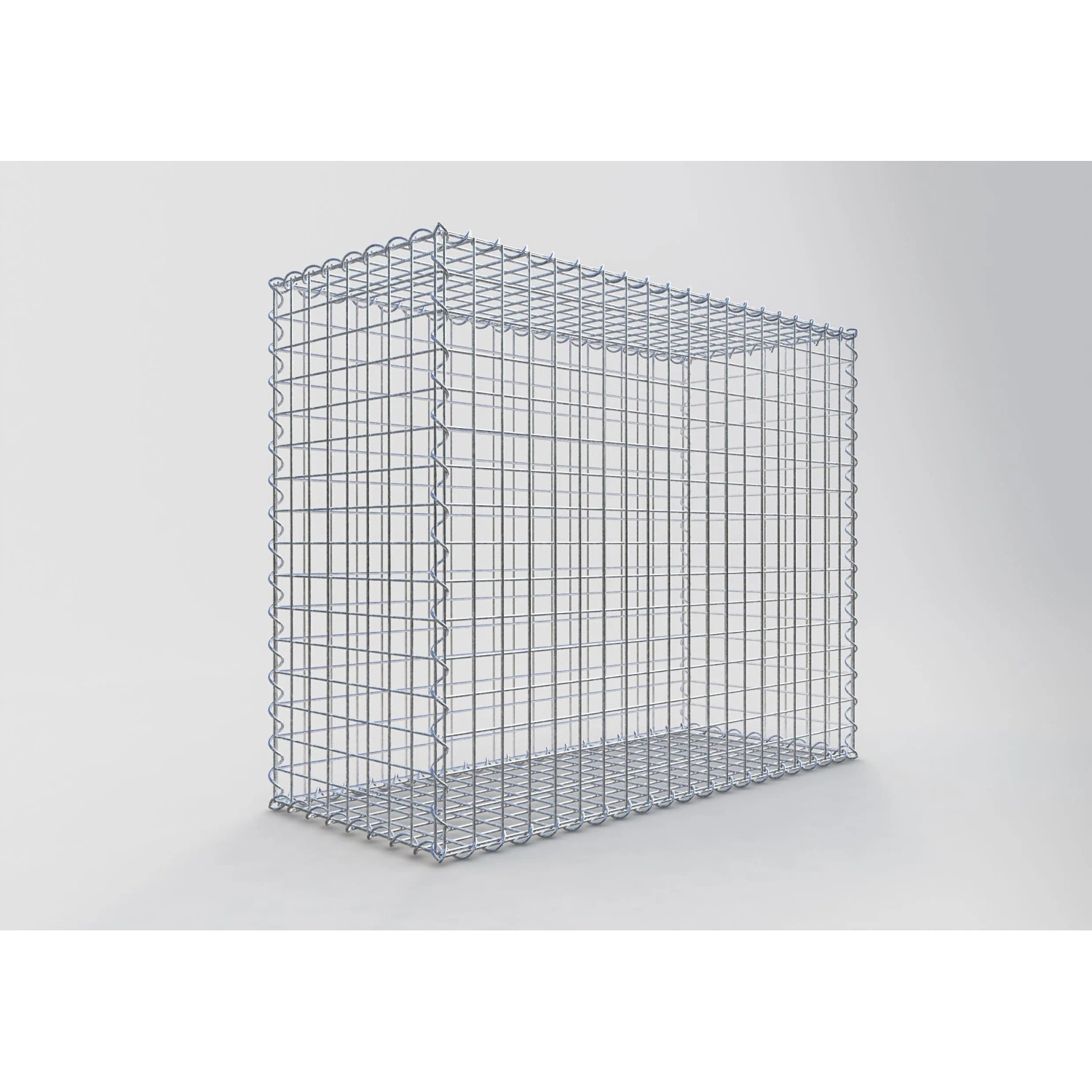 Gabiona Gabionenkorb, 80x100x40 cm, Maschenweite 5x5 cm, Drahtkorb für Einfassungen und Mauersysteme.