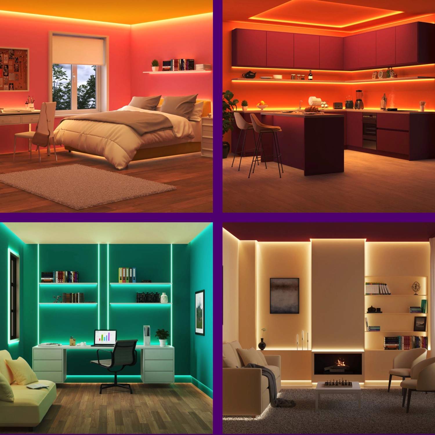 WiZ Smart-LED-Strip RGB 4 m Weiß_5