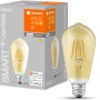 Ledvance Smart+ Filament Edison E27, 6W, Gold: Smarte LED Lampe mit WiFi Technologie.