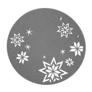 Platzset Filz Grau Ø 35 cm