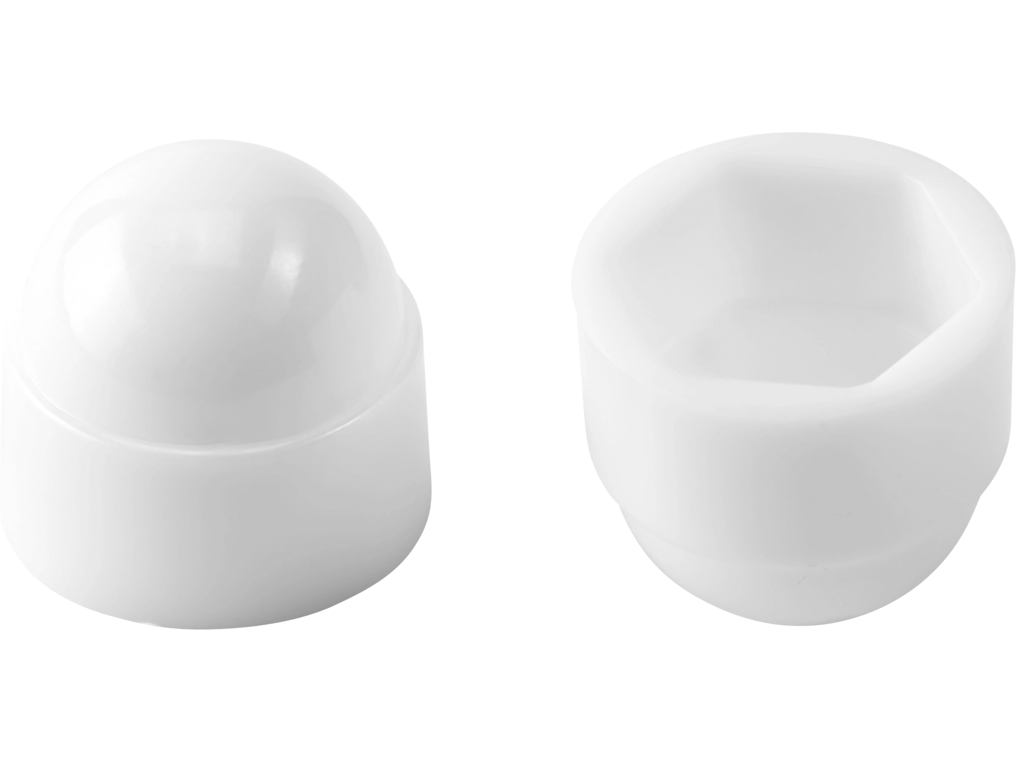 Abdeckkappen für Universalschrauben mit Kopfbohrung, weiß, 25 Stück