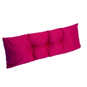 Set Palettenkissen Rose: Sitzkissen (120x60) und Rückenkissen (120x40) für Gartenmöbel.