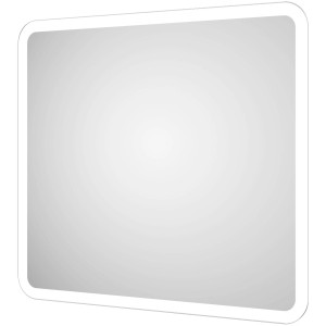 DSK Design LED-Lichtspiegel Silver Rio, 40x45 cm, mit umlaufender LED-Beleuchtung.