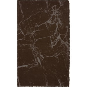 Kleine Wolke Badteppich Como Marmor Schwarz, Badteppich mit Marmor-Optik.