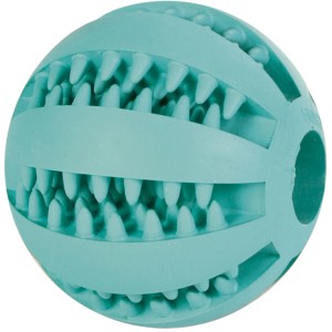Trixie Denta Fun Ball, mintfarbener Naturgummi-Ball zur Hunde-Zahnpflege, Ø 5 cm.