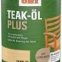 Dose OBI Teak-Öl Transparent 750ml für Holzpflege und Imprägnierung im Außenbereich.