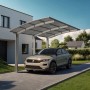 Ximax Alu Carport Portoforte Typ 110 Edelstahl-Look XL 301x495cm Sonderfertigung_2