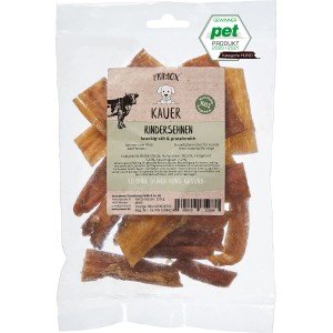 Primox Kauer Rindersehnen, 250g. Hunde-Snack aus getrockneten Rindersehnen für langanhaltenden Kauspaß.