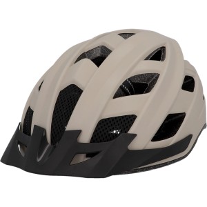 Fischer Fahrradhelm Urban Plus Dallas S/M, beige mit schwarzem Visier.