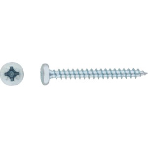 Halbrundkopf Spanplattenschraube, PZ-Antrieb, Ø 3,5 x 12 mm, verzinkt, 50 Stück