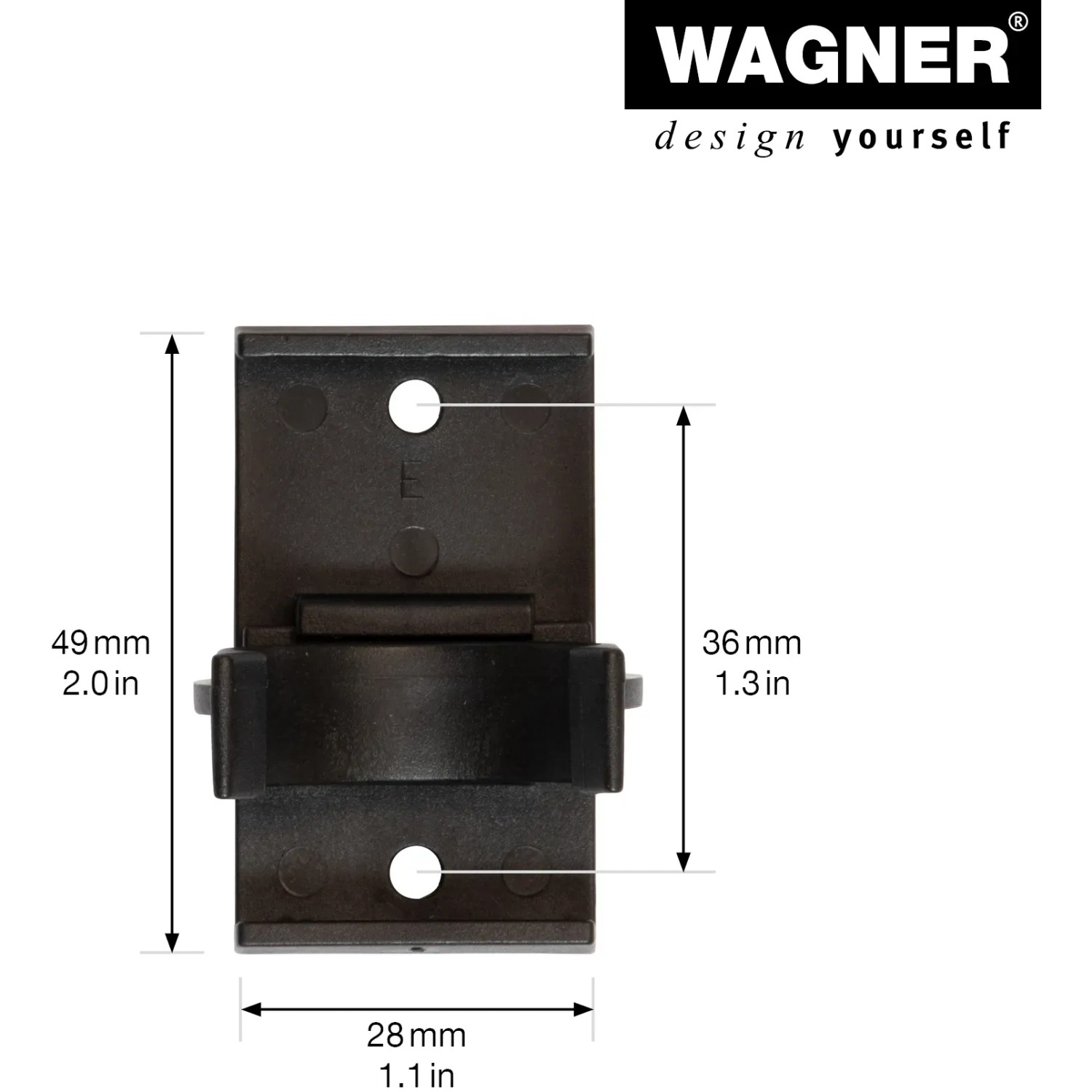 Wagner Befestigungsclips (2 Stk.) für Sockelverstellfuß, Ø 27,5 mm, Möbelbeine Zubehör.