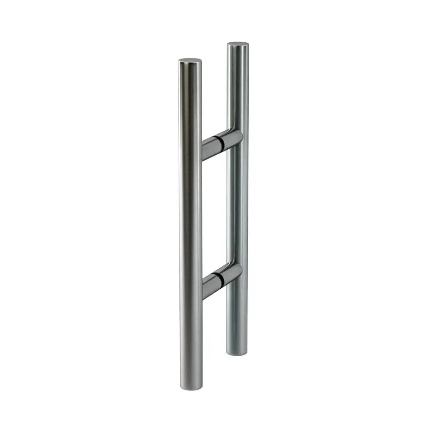 Levidor Edelstahl Stangengriff für Glasschiebetür. Mattes, silbernes Design für moderne Glastüren.