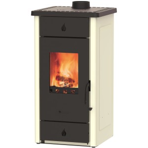 Wamsler Luke Kaminofen Stahl Weiß-Glänzend 8 kW