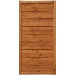 Sichtschutzzaun-Element Honigfarben lasiert 90 cm x 180 cm