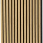 FN Acustico Akustikpaneel Eiche foliert, grauer Filz, Lamellen-Design für Wand & Decke.