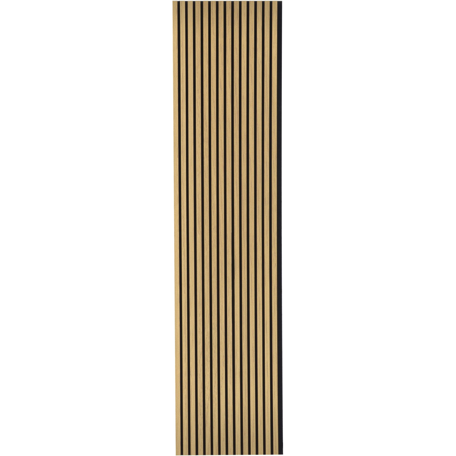 FN Acustico Akustikpaneel Eiche foliert, grauer Filz, Lamellen-Design für Wand & Decke.