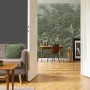 Wohnraum mit grüner LOOKS by Wolfgang Joop Fototapete Rainforest, Dschungel-Motiv.