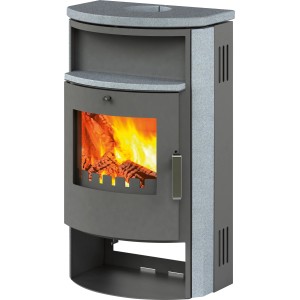 Kaminofen Pamir 2.0 GTS (UNI-1663-GTS13 2.0) Naturstein Schwarz 6,7 kW