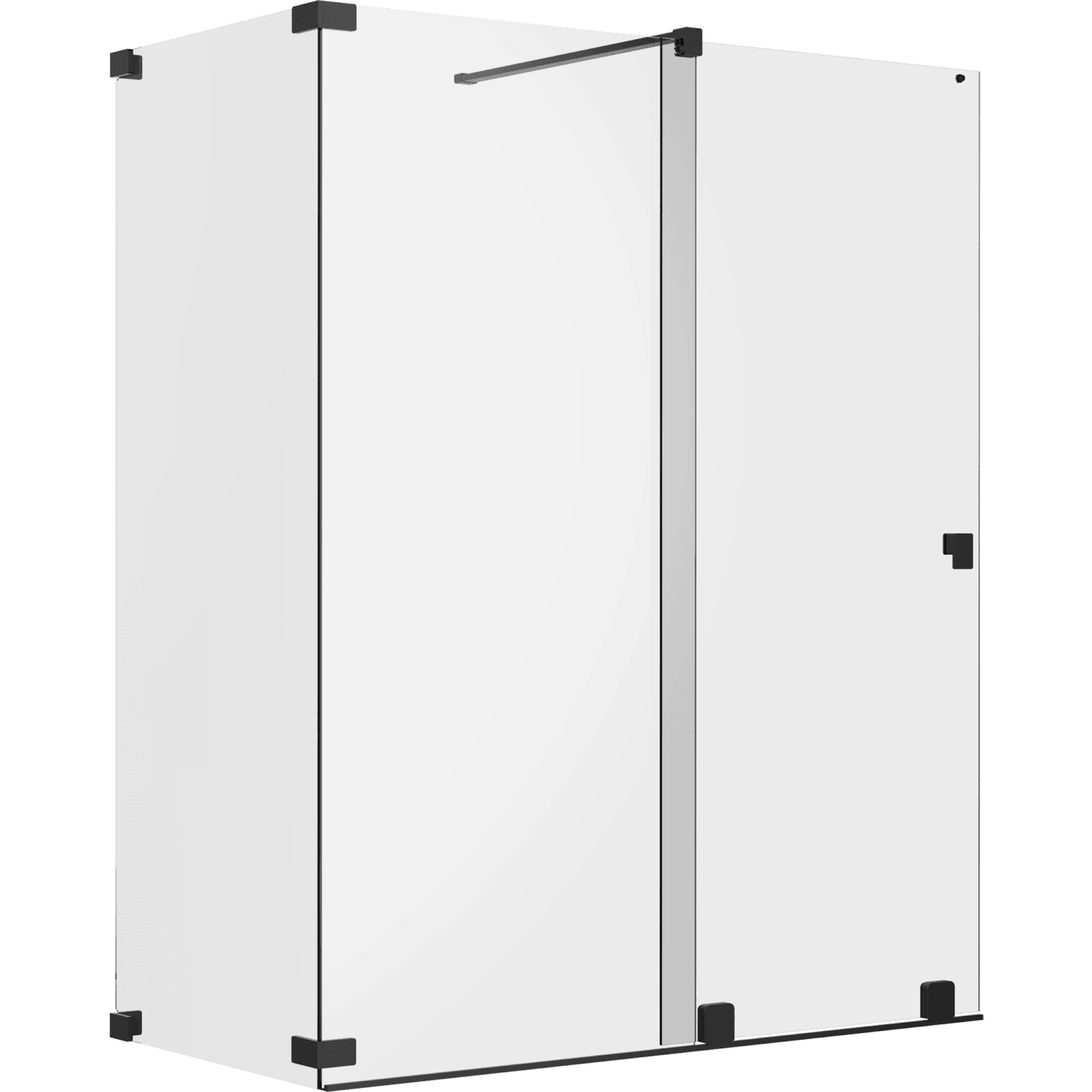 Sch ner Wohnen Dusch Schiebet r Walk In M Wand L Schwarzmatt 120 X 120 