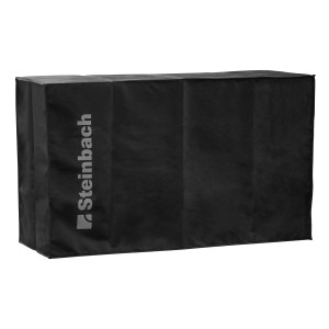 Schwarze Steinbach Abdeckung für Wärmepumpe Silent 5, Schutz vor Witterungseinflüssen.