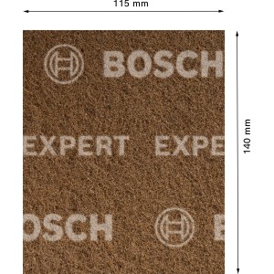 Bosch Vliesschleifpad Expert N880, grob, 115x140mm, 2-teilig. Schleifmittel für Handschleifen.